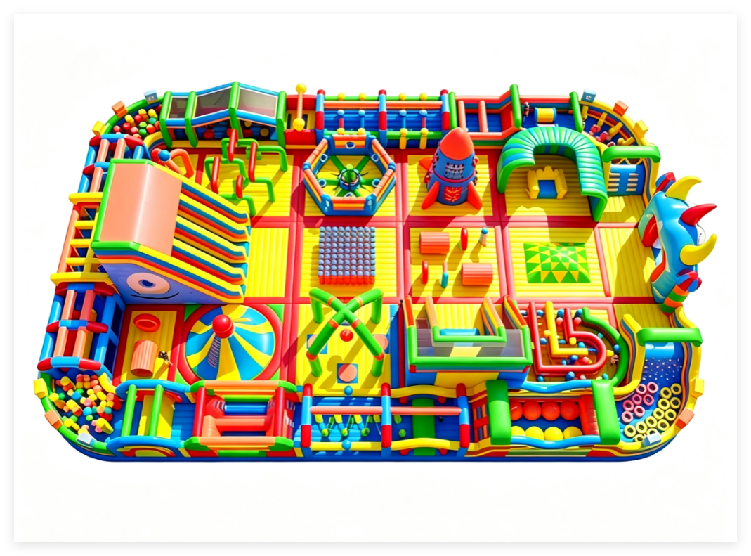 600sqm Monsters Inflatable Theme Park for Sale - Image 2