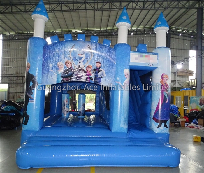 Frozen Inflatable Castle Bouncer Combo With Slide - Image 2