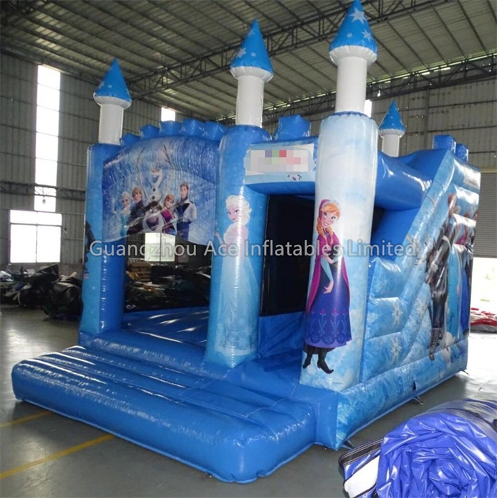 Frozen Inflatable Castle Bouncer Combo With Slide - Image 3
