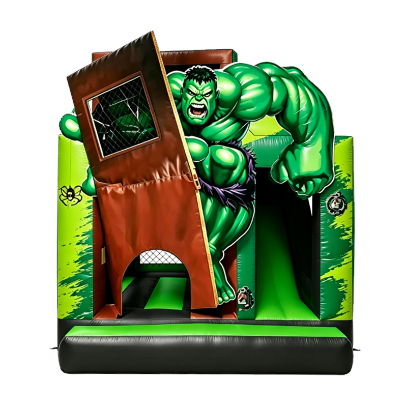 5.5m Premium Hulk Bouncy Castle with Slide for Sale