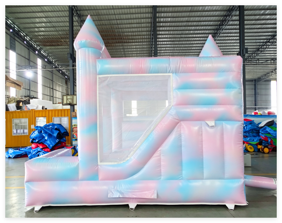 Inflatable Tie Dye Combo Bouncy Castle - Image 3
