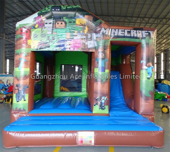 Minecraft Theme Bouncy Castle Slide Bouncy Castle For Kids - Image 2