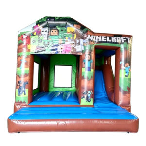 Minecraft Theme Bouncy Castle Slide Bouncy Castle For Kids
