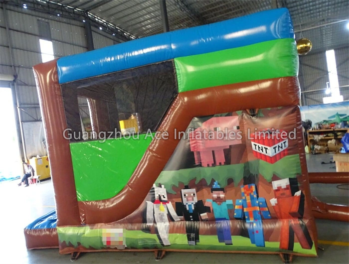Minecraft Theme Bouncy Castle Slide Bouncy Castle For Kids - Image 5