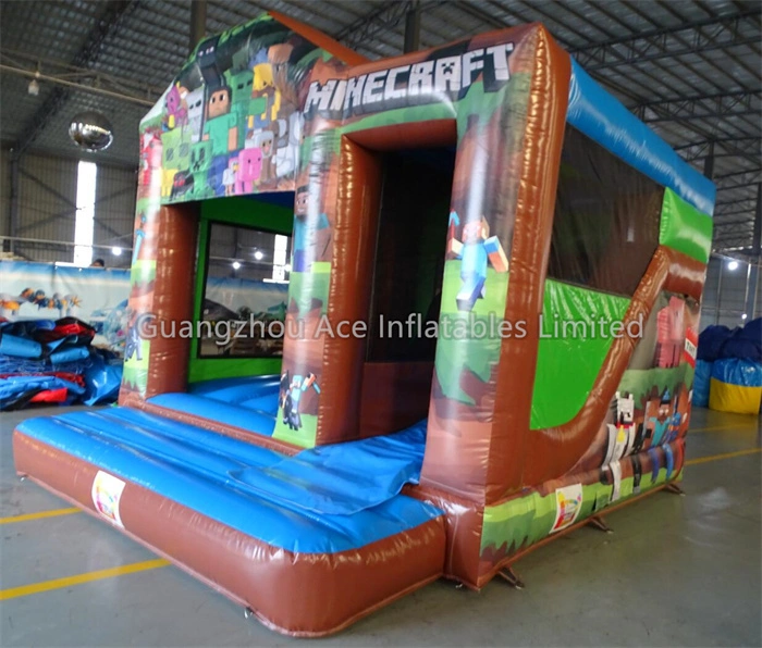 Minecraft Theme Bouncy Castle Slide Bouncy Castle For Kids - Image 3