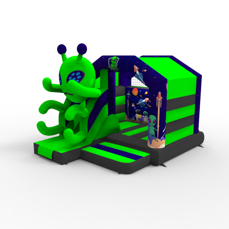 Space Alien Inflatable Bouncy Castle - Image 2