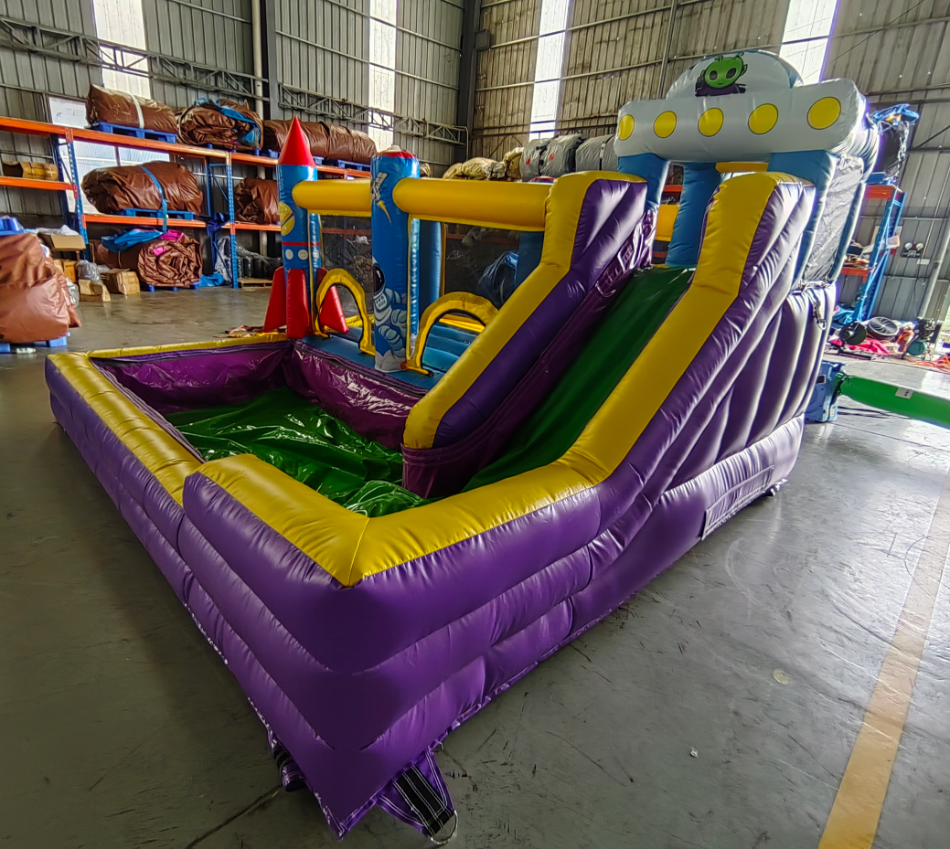 Astronaut Space Alien Bouncy Castle with Ball Pit Pool - Image 4