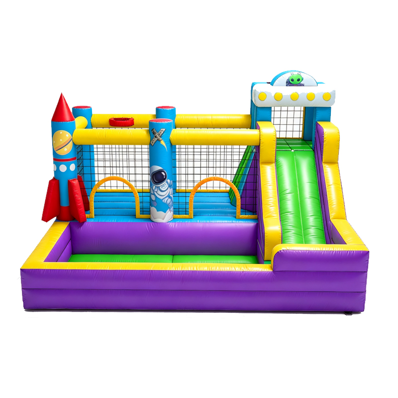 Astronaut Space Alien Bouncy Castle with Ball Pit Pool