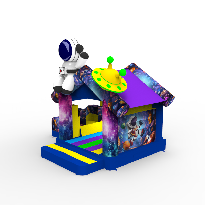 Astronaut Space Inflatable Bouncy Castle with Slide - Image 2