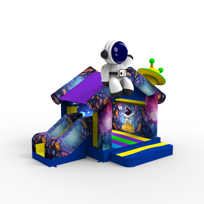Astronaut Space Inflatable Bouncy Castle with Slide - Image 3