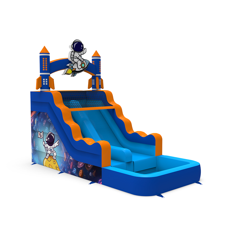 Astronaut Space Inflatable Water Slide with Pool - Image 2