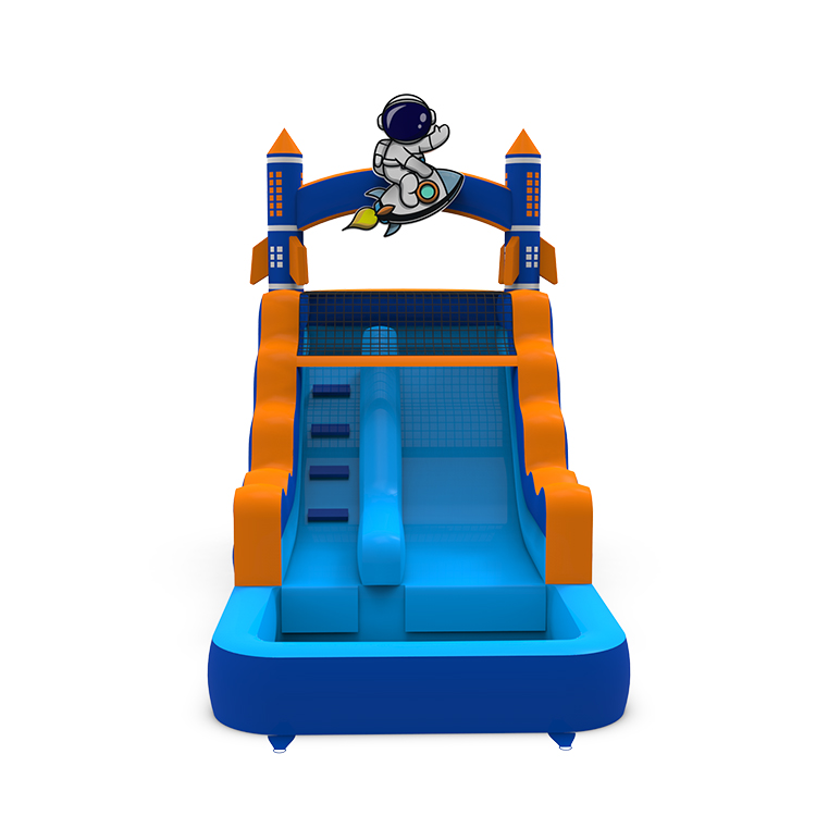 Astronaut Space Inflatable Water Slide with Pool - Image 3