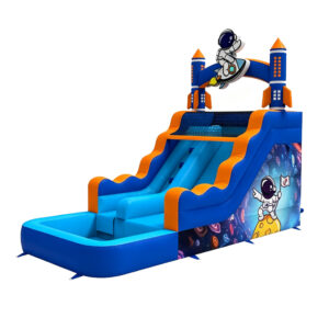 Astronaut Space Inflatable Water Slide with Pool