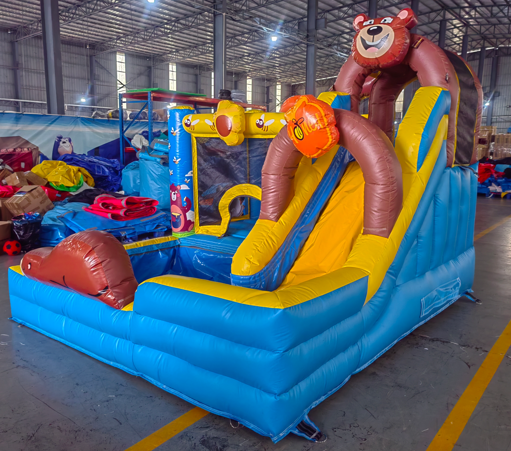 Bear Honey Bee Inflatable Bouncy Castle With Ball Pit - Image 4