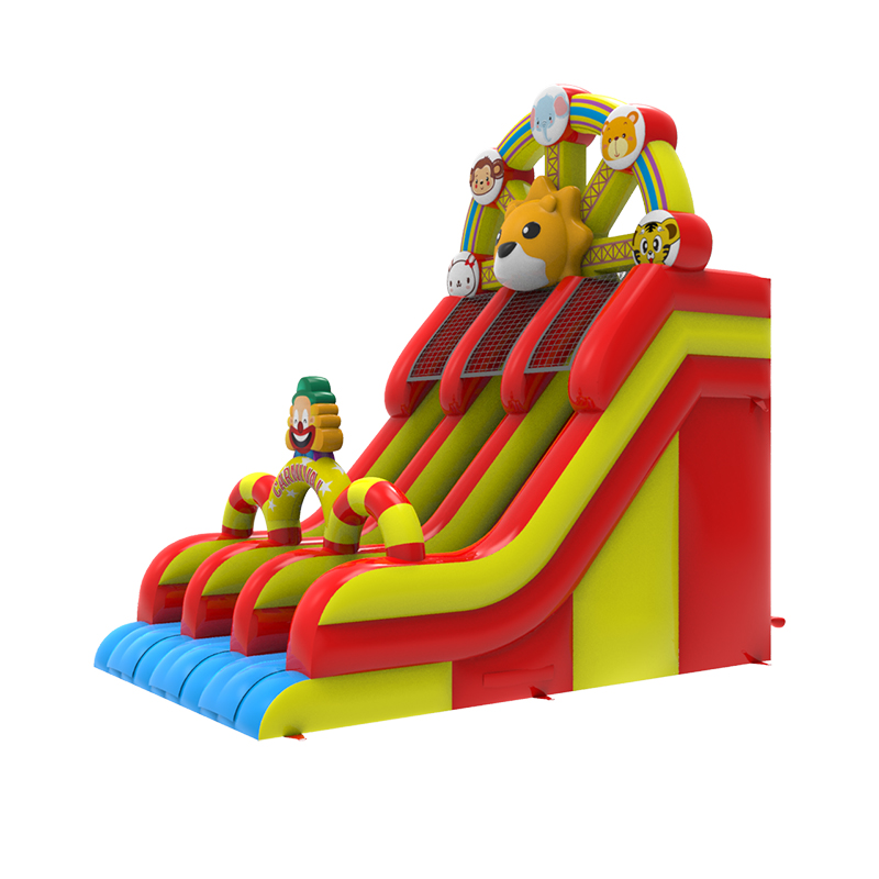 Carnival Ferris Wheel Double Lane Inflatable Dry Slide - Image 3