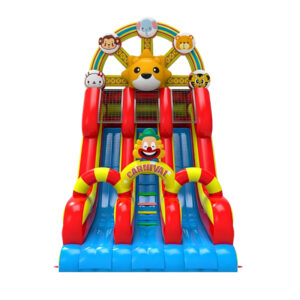 Carnival Ferris Wheel Double Lane Inflatable Dry Slide
