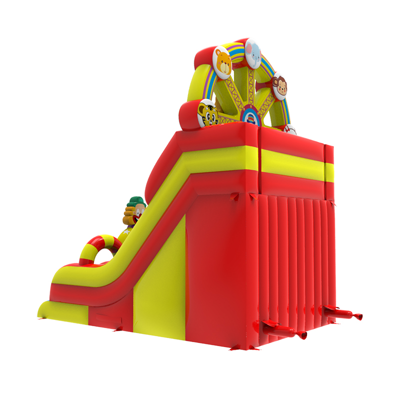 Carnival Ferris Wheel Double Lane Inflatable Dry Slide - Image 4