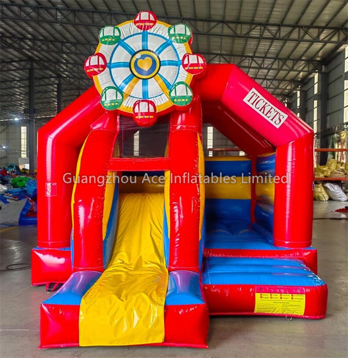 Ferris Wheel Carnival Inflatable Bouncy Castle With Slide - Image 2