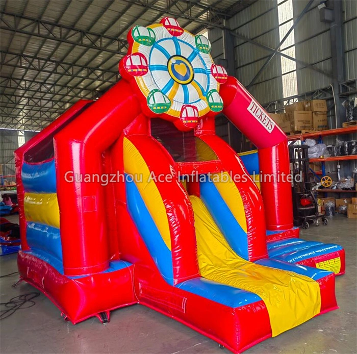 Ferris Wheel Carnival Inflatable Bouncy Castle With Slide - Image 3