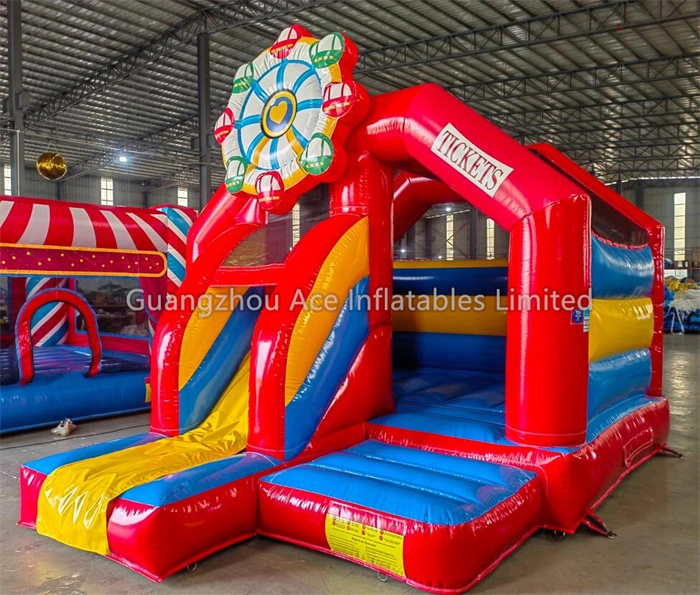 Ferris Wheel Carnival Inflatable Bouncy Castle With Slide - Image 4