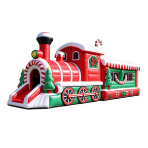 Christmas Train Inflatable Obstacle Course