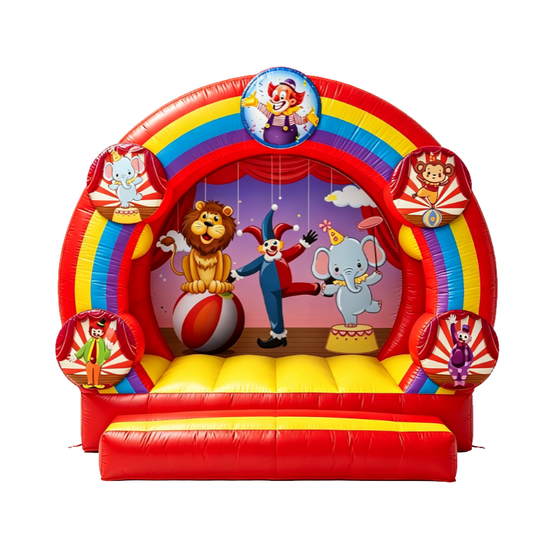 Circus Animal Clown Inflatable Bouncy Castle