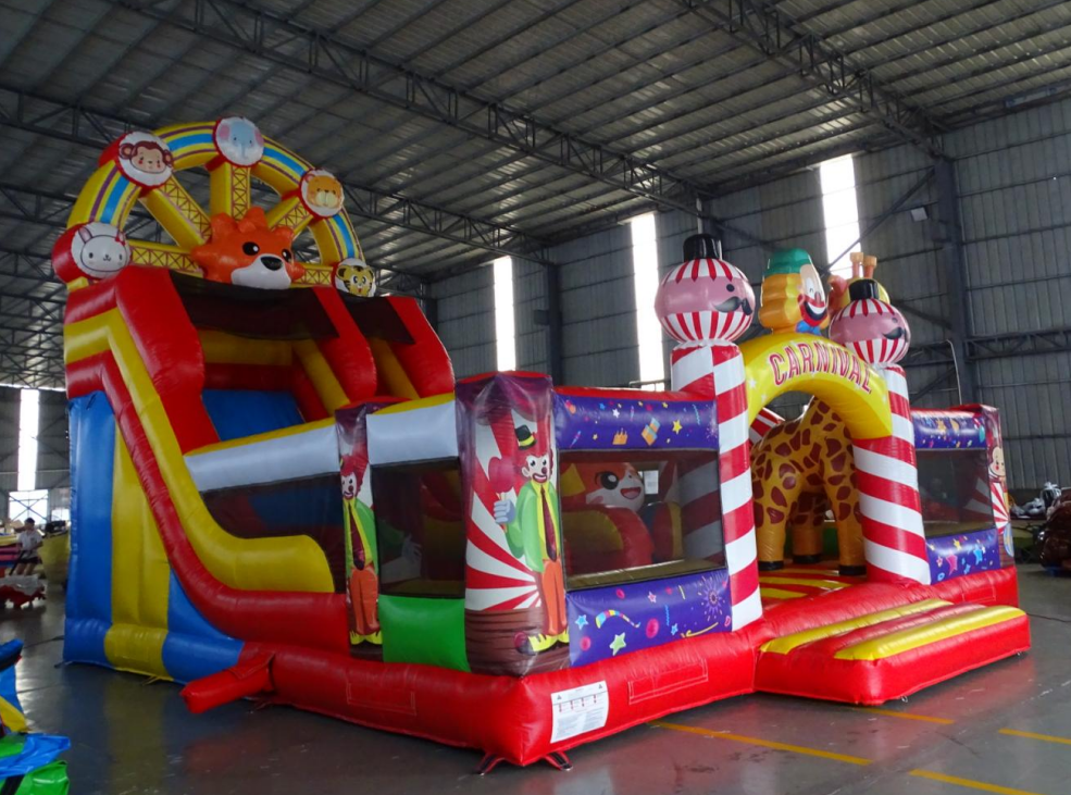 Circus Animal Theme Inflatable Bouncy Playground - Image 3
