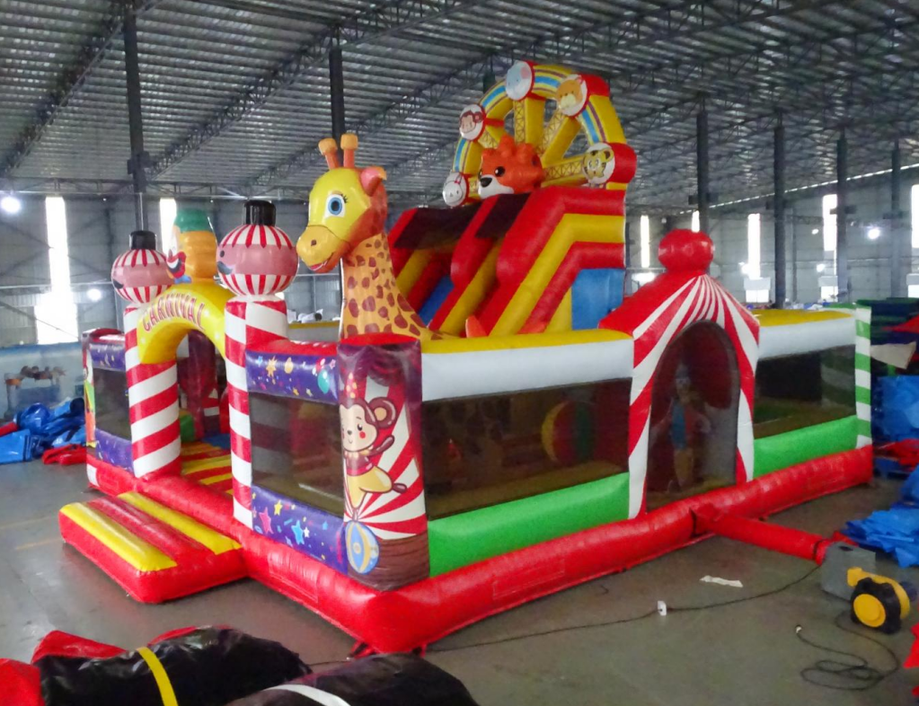 Circus Animal Theme Inflatable Bouncy Playground - Image 4
