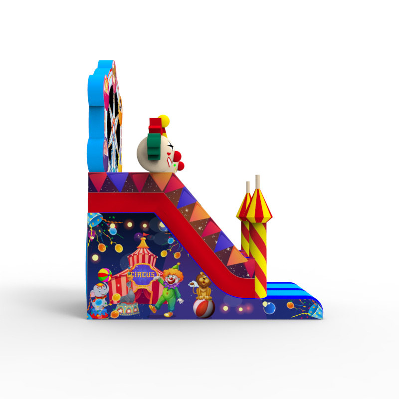 Circus Clown Ferris Wheel Inflatable Dry Slide - Image 4
