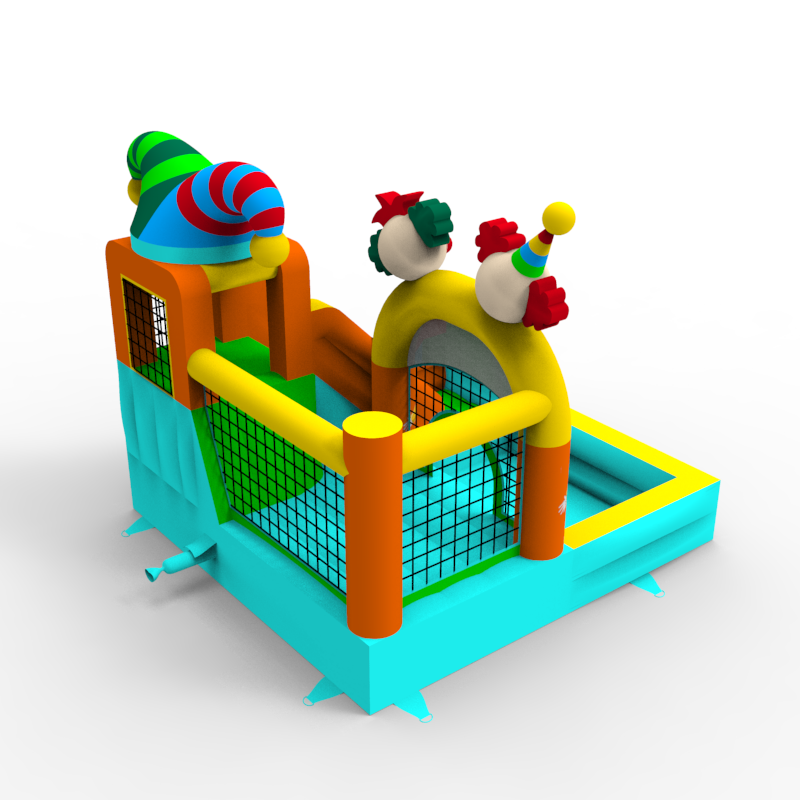 Circus Clown Theme Inflatable Bouncy Castle - Image 3