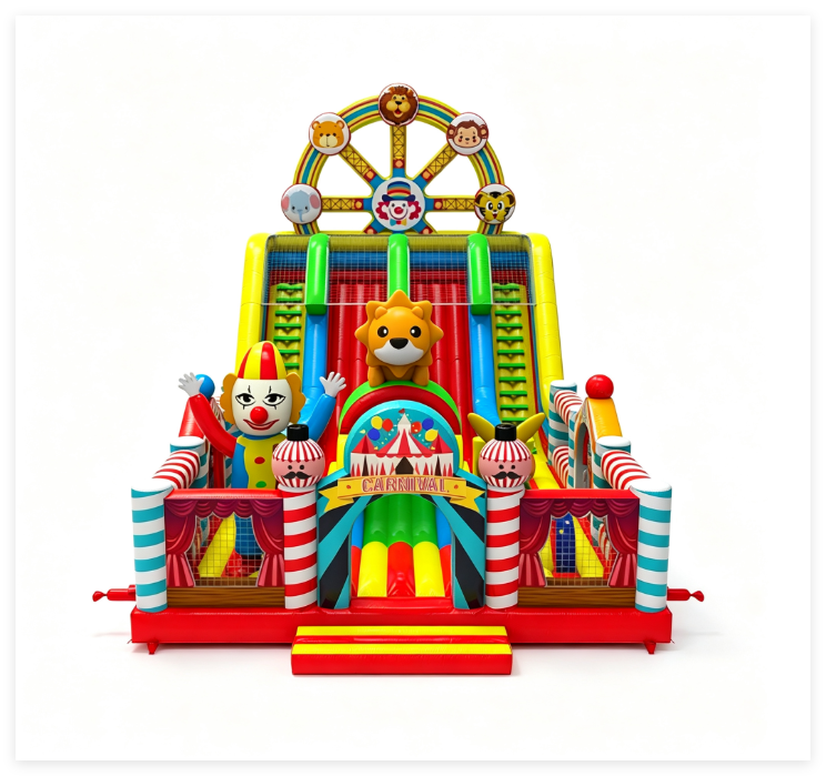 Circus Ferris Wheel Theme Inflatable Playground - Image 2