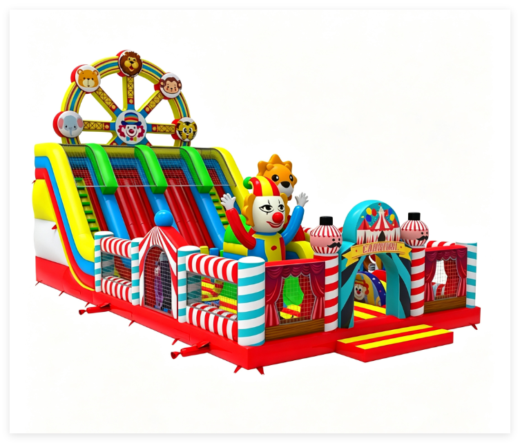 Circus Ferris Wheel Theme Inflatable Playground - Image 3