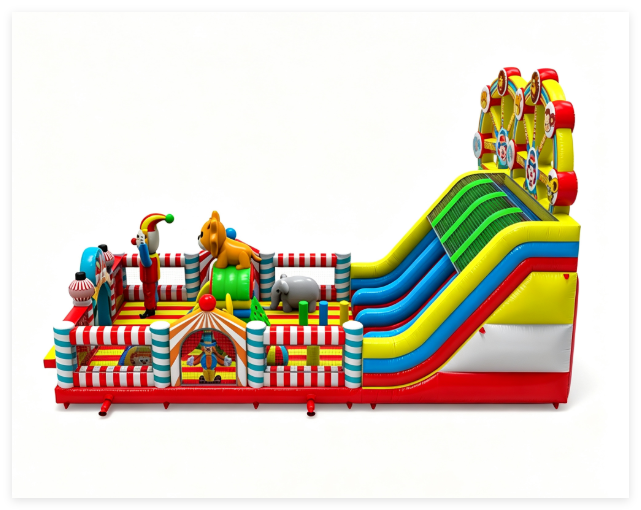 Circus Ferris Wheel Theme Inflatable Playground - Image 4