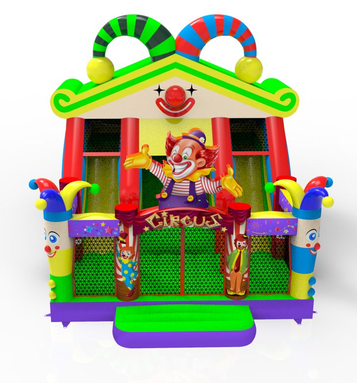 Clown Carnival Inflatable Playground - Image 2