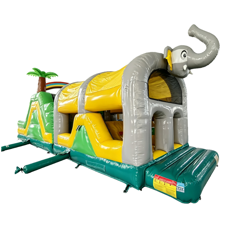 Elephant Safari Inflatable Obstacle Course