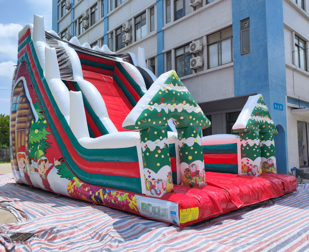 Giant Christmas Inflatable Dry Slide - Image 2