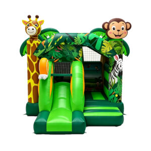 Giraffe Monkey Jungle Inflatable Bouncy Castle