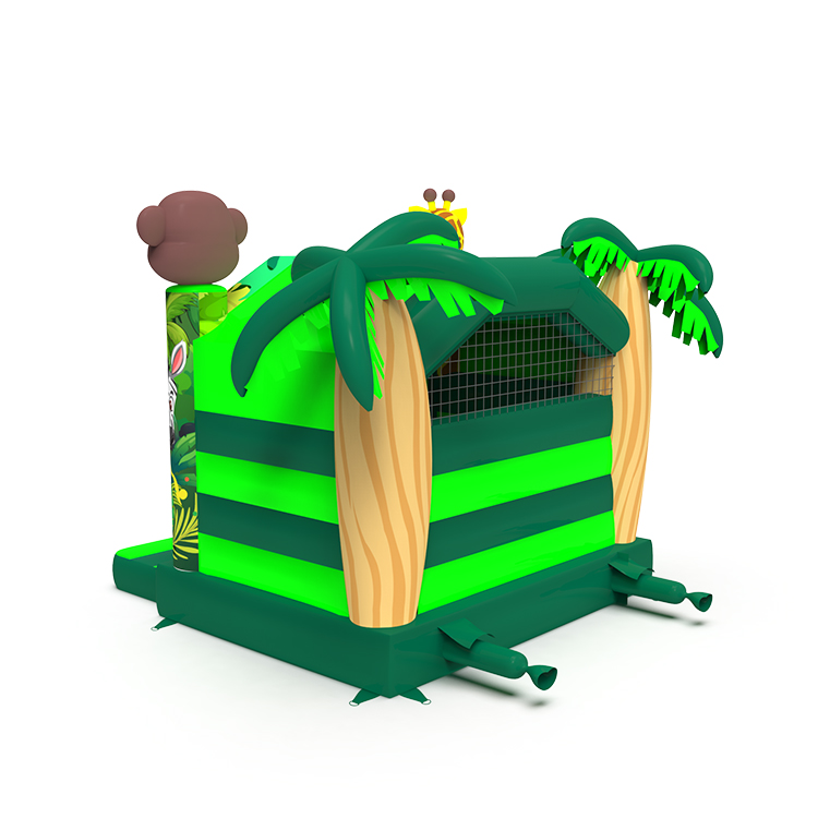 Giraffe Monkey Jungle Inflatable Bouncy Castle - Image 4