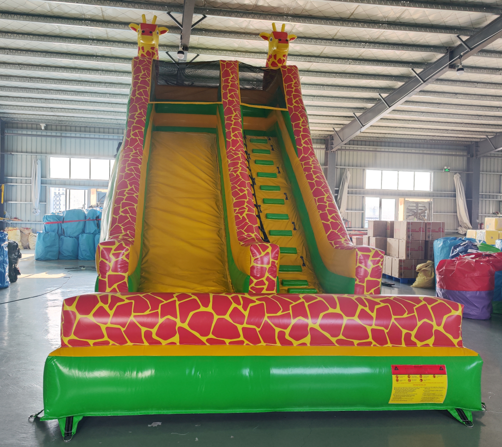 Giraffe Safari Inflatable Dry Slide - Image 2