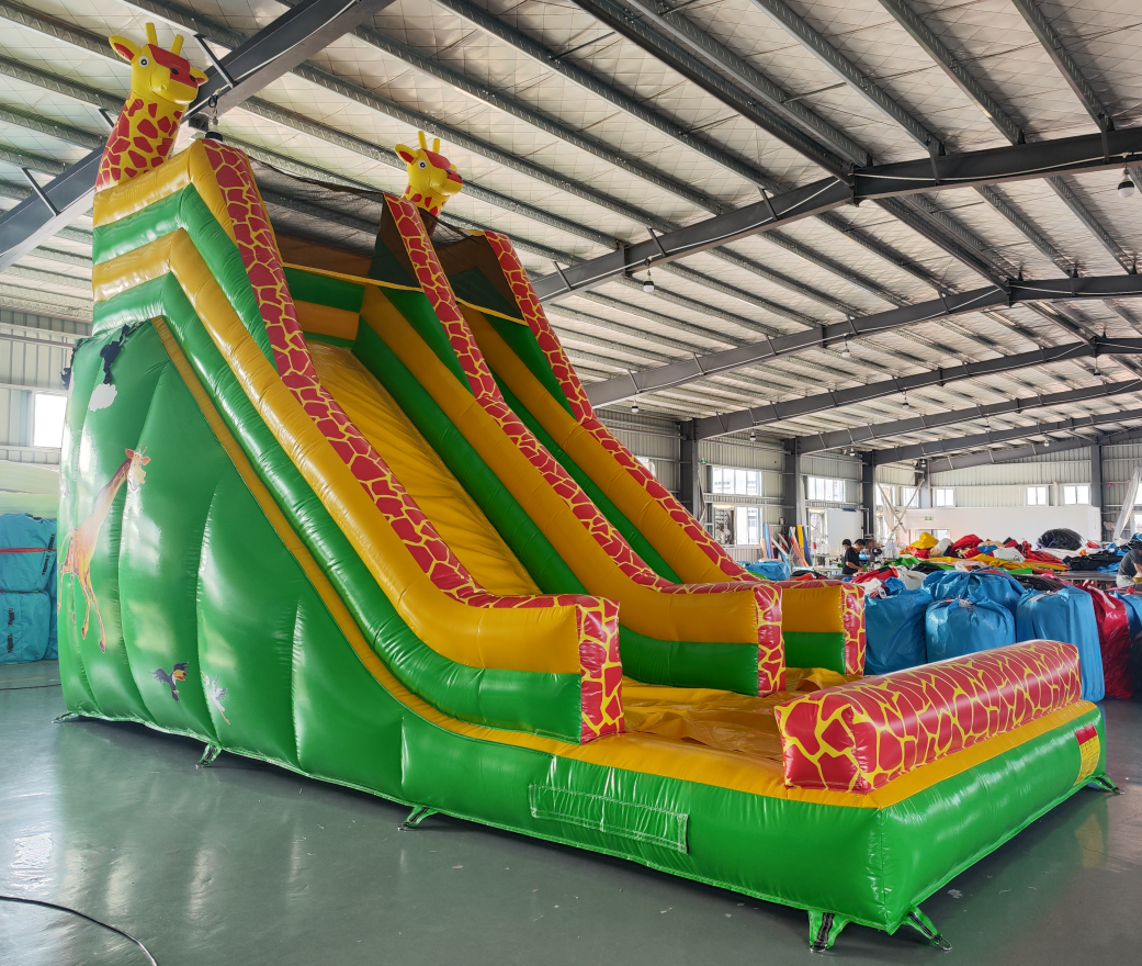 Giraffe Safari Inflatable Dry Slide - Image 3