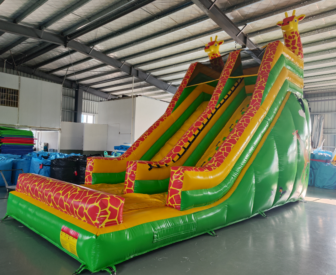 Giraffe Safari Inflatable Dry Slide - Image 4