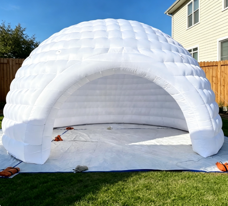 Inflatable Igloo Dome Tent With LED Light - Image 3