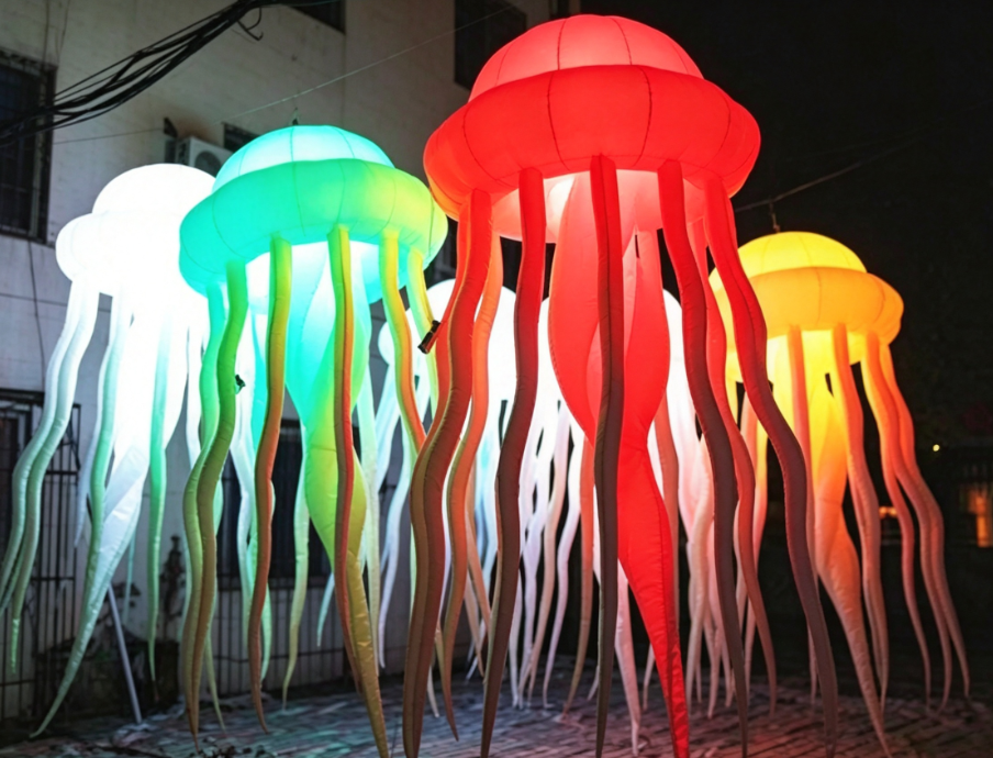 LED Lighted Inflatable Jellyfish - Image 4
