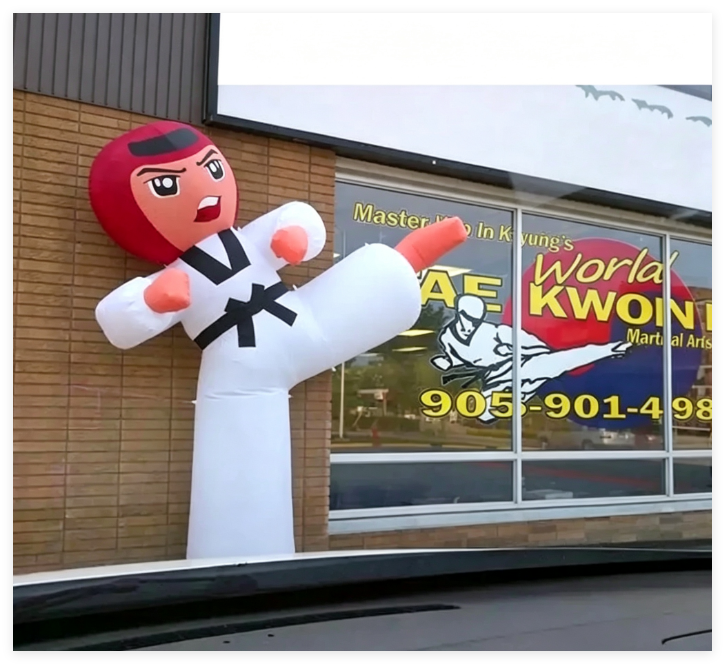 Inflatable Karate Boy Air Dancer - Image 2
