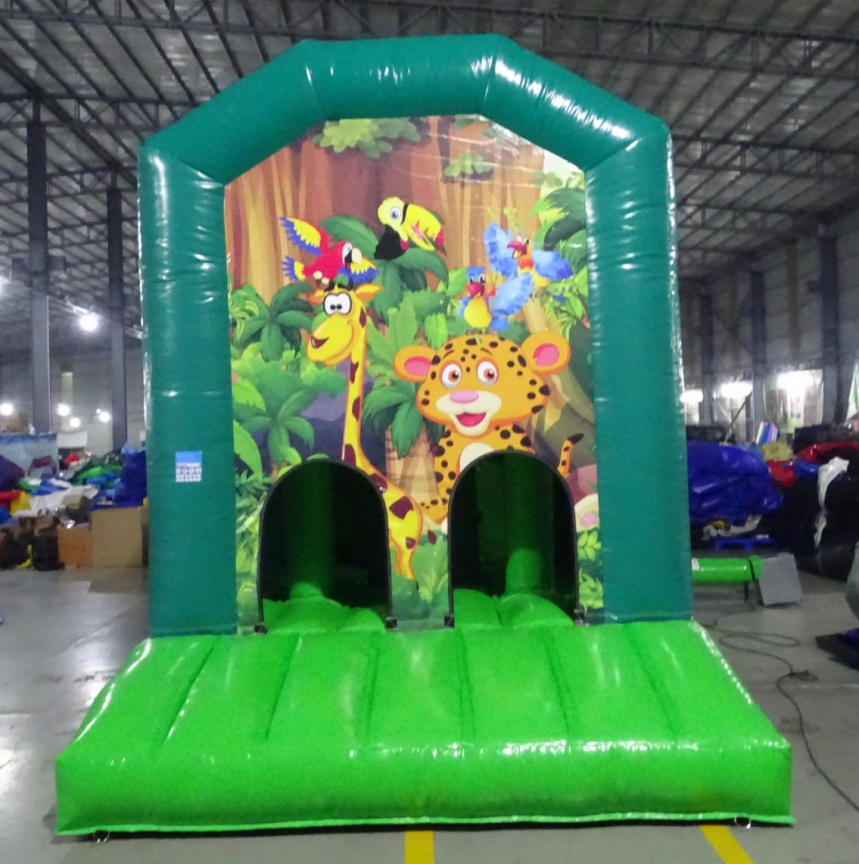 30ft Jungle Animal Theme Inflatable Obstacle Course - Image 3
