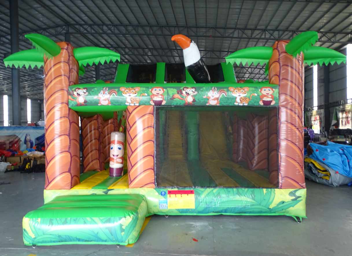 Jungle Animal Themed Inflatable Playground - Image 3