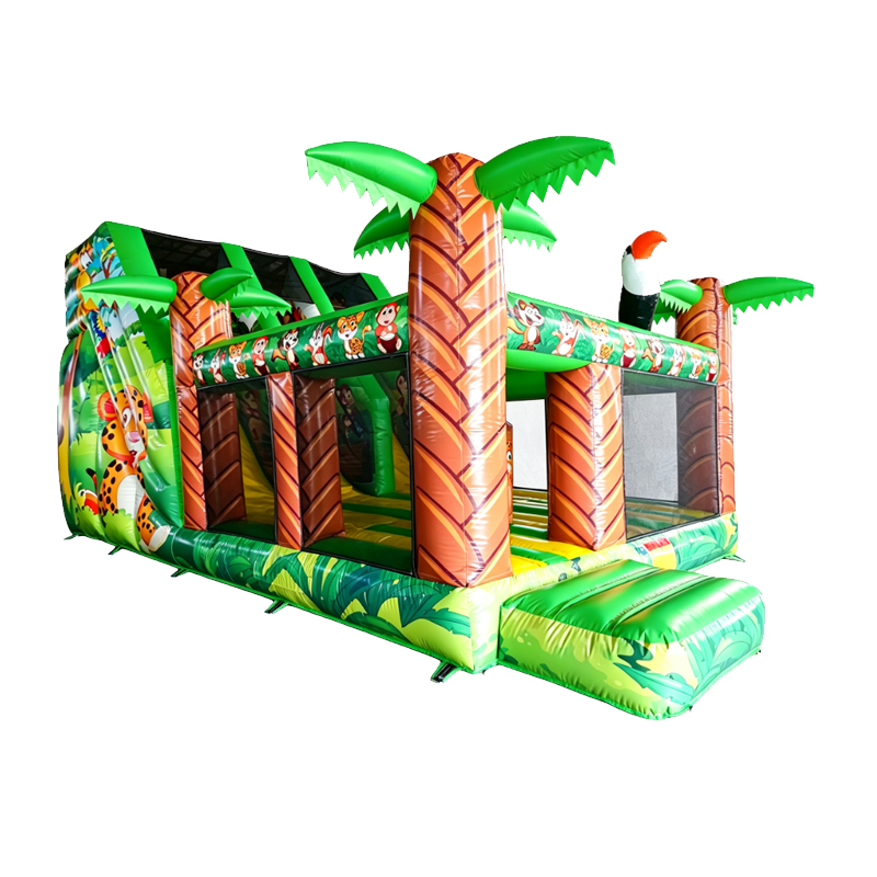Jungle Animal Themed Inflatable Playground