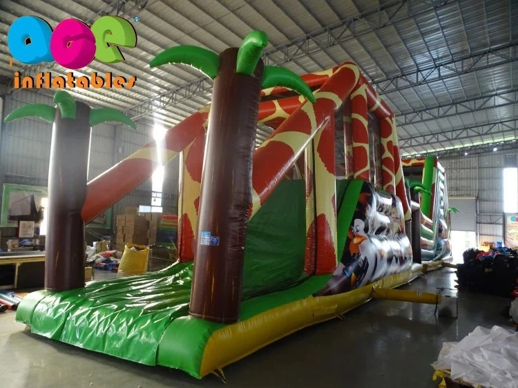Zoo Jungle Theme Inflatable Obstacle Course - Image 3