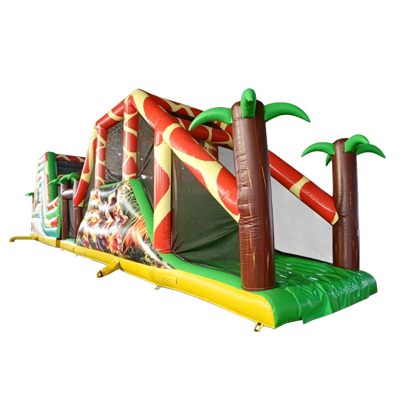 Zoo Jungle Theme Inflatable Obstacle Course