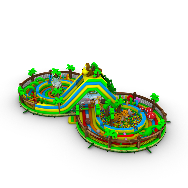 Jungle Monkey Inflatable Playground - Image 2
